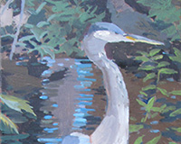 Carole Rabe Painting - Great Blue Heron