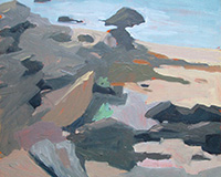 Carole Rabe Painting - Rocky Shore