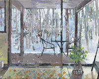 Carole Rabe Painting - Under the Deck